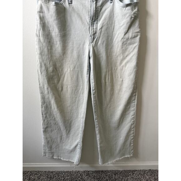 Madewell The Perfect Vintage Wide Leg Cropped Jean women's size 32 - Picture 6 of 8